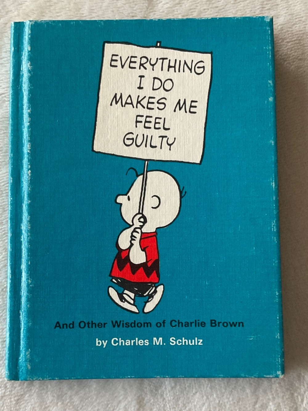 VTG- 1960s peanuts Charlie Brown everything I do makes me feel guilty hardcover